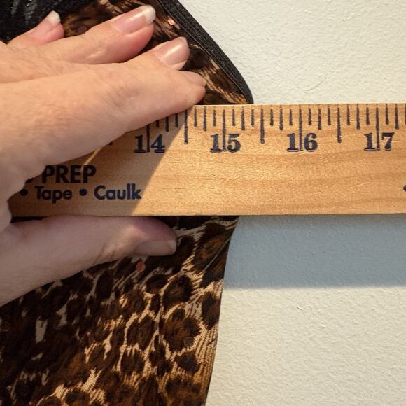Vintage Rampage Leopard Print Mini Slip Dress Y2K Sequins - Picture 12 of 15